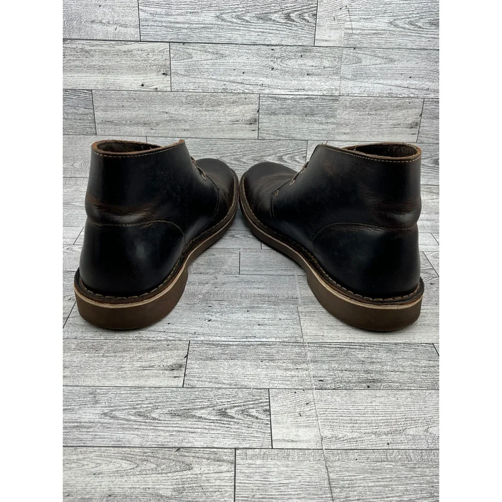 Clarks Bushacre 2 Men Size 11.5 M Dark Brown Beeswax‎ Leather Chukka Boots